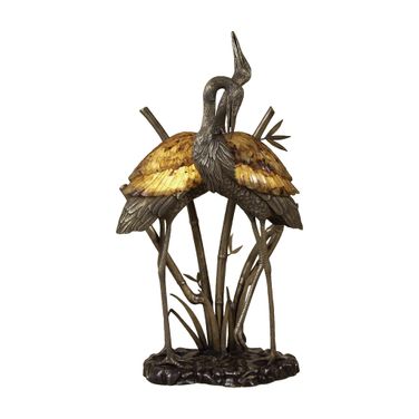 Marsh Table Lamp In Bronze and Brass