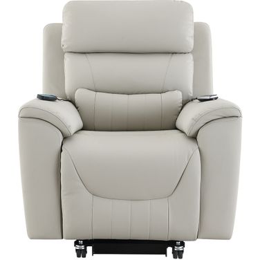 Marsha Power Recliner with Lift and Massage In Light Gray