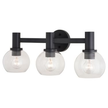 Marshall 3 Light Vanity In Matte Black