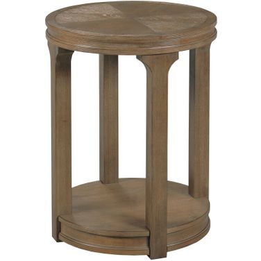 Hamilton Round Chairside Table In Russet