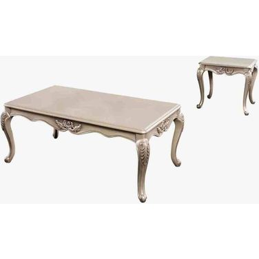 Marston Occasional Table Set In Champagne