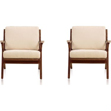 Martelle Chair in Cream and Amber (Set of 2)