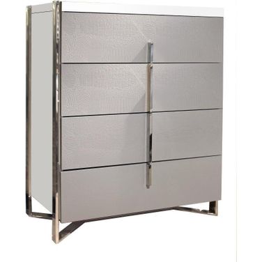 Martelli White Lacquer Chest