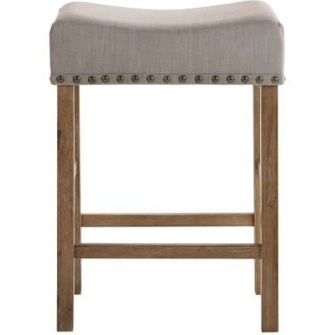 Martha II Counter Height Stool (Weathered Oak) (Set of 2)