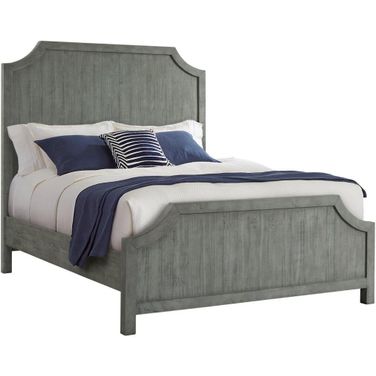 Martin Svensson Home Beach House King Panel Bed In Dove Grey
