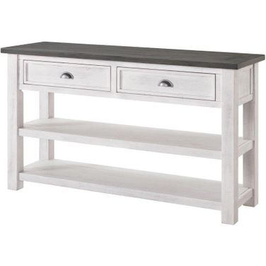 Martin Svensson Home Monterey Sofa Console Table In White And Grey