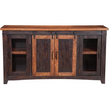 Martin Svensson Home Santa Fe Tv Stand In Antique Black And Honey Tobacoo