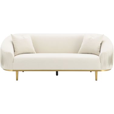 Martina Sofa with 2 Pillows In Ivory