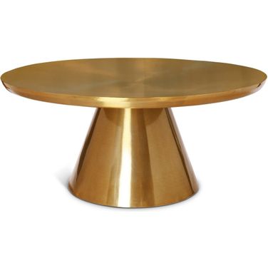 Martini Coffee Table In Brushed Gold