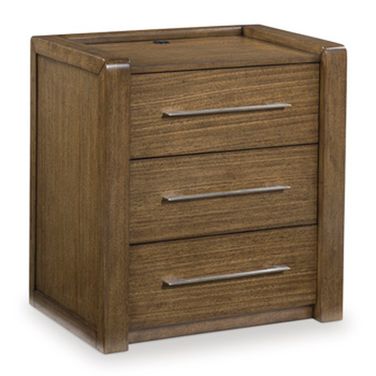 Marxmore Three Drawer NightStand In Brown