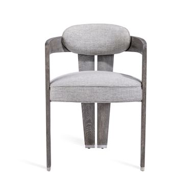 Maryl Dining Chair In Grey Linen