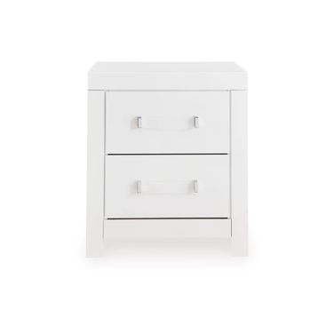 Marzoni Two Drawer NightStand In White