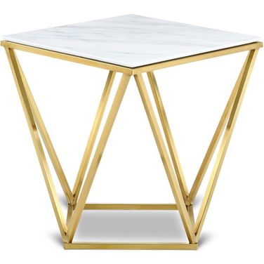 Mason End Table In Gold