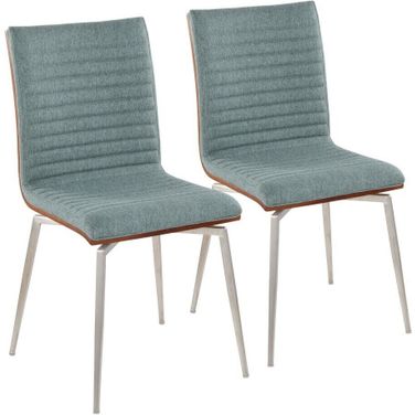 Mason Swivel Chair Set of 2 In Green