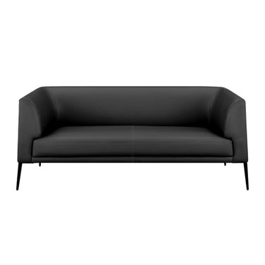 Matias Loveseat In Black Leatherette