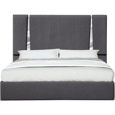 Matisse Charcoal King Upholstered Platform Bed