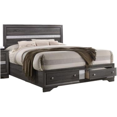 Matrix King Bed In Gray