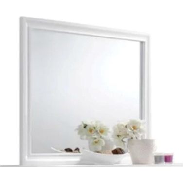 Matrix Mirror In White