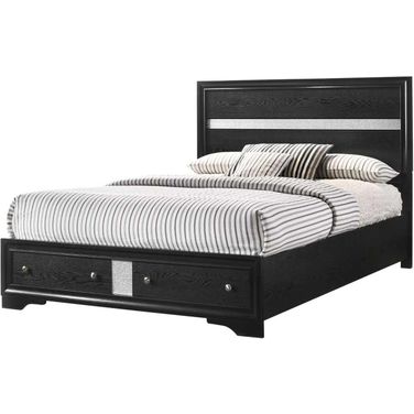 Matrix Queen Bed In Black