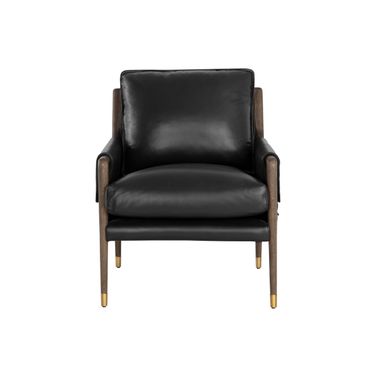 Mauti Armchair In Distressed Brown and Cortina Black