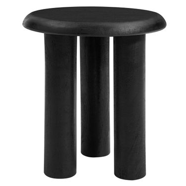 Mavina Mango Wood Side Table In Black