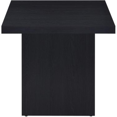 Max Square Engineered Laminate End Side Table In Black