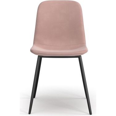 Max Velvet Side Chairs Set of 2 In Blush Pink
