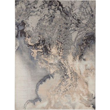 Maxell Grey 9'3" x 12'9" Modern Area Rug