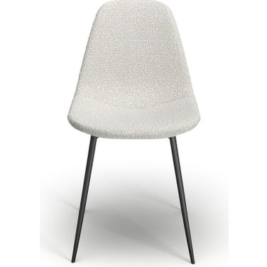 Maxine Boucle Side Chair Set of 2 In White