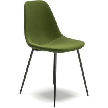 Maxine Velvet Side Chairs Set of 2 In Forest