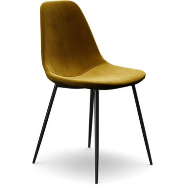 Maxine Velvet Side Chairs Set of 2 In Gold