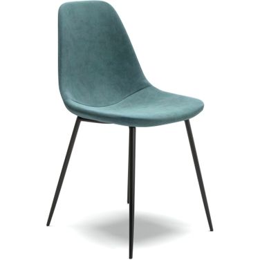 Maxine Velvet Side Chairs Set of 2 In Ocean
