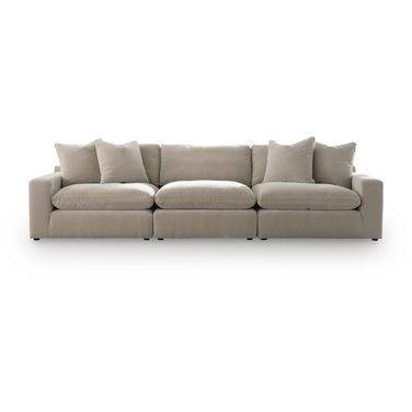 Maxton Heights 3-Piece Sectional Sofa In Pebble