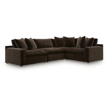 Maxton Heights 4-Piece Sectional In Bittersweet
