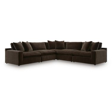 Maxton Heights 5-Piece Sectional In Bittersweet