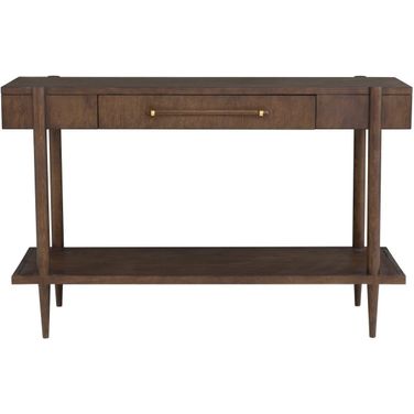 Maxwell One Drawer Console Table In Caramel
