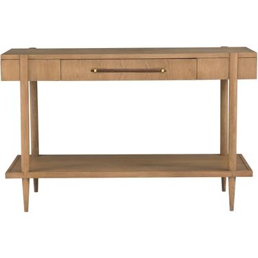 Maxwell One Drawer Console Table In Sunlit Oak