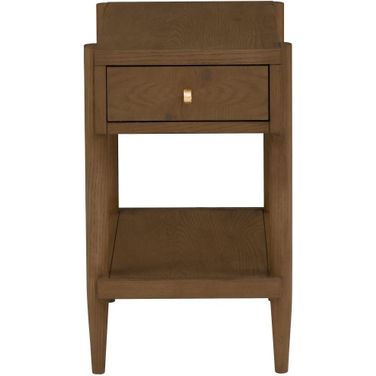 Maxwell One Drawer Rectangle Drink Table In Caramel
