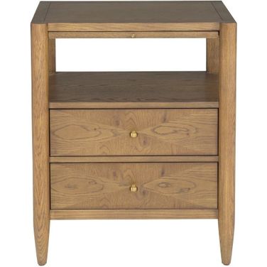 Maxwell Petite Nightstand In Sunlit Oak