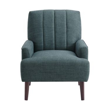 May Chair with Channel Back In Teal and Espresso