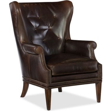 CC Maya Dark Brown Wing Club Chair