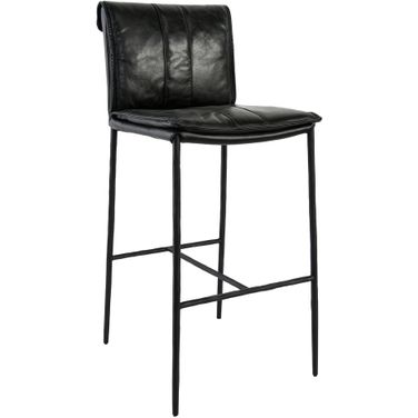 Mayer 30 Inch Barstool In Jet Black