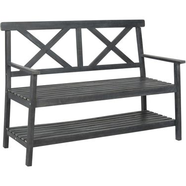 Mayer Grey 49.21 Inch Outdoor Bench