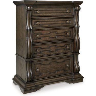 Maylee Chest of Drawers In Dark Brown