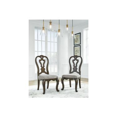 Maylee Dining Chair Set of 2 In Dark Brown