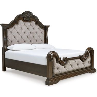 家具 Ashley furniture King size bed frame B773-58 Ashley Furniture Brollyn King Upholstered Panel Bed