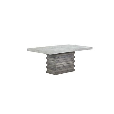 Mayra 70-Inch Wood Dining Table in Gray