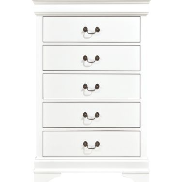 Mayville Burnished White Chest