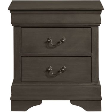 Mayville Stained Grey Nightstand