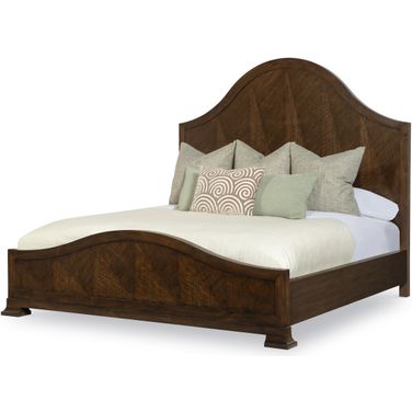 Mcalpine Wood King Panel Bed In Brunette